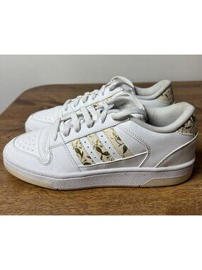Adidas Women's Break Start Low, White/Cream White/White, Size 8 Magnolias JR1477